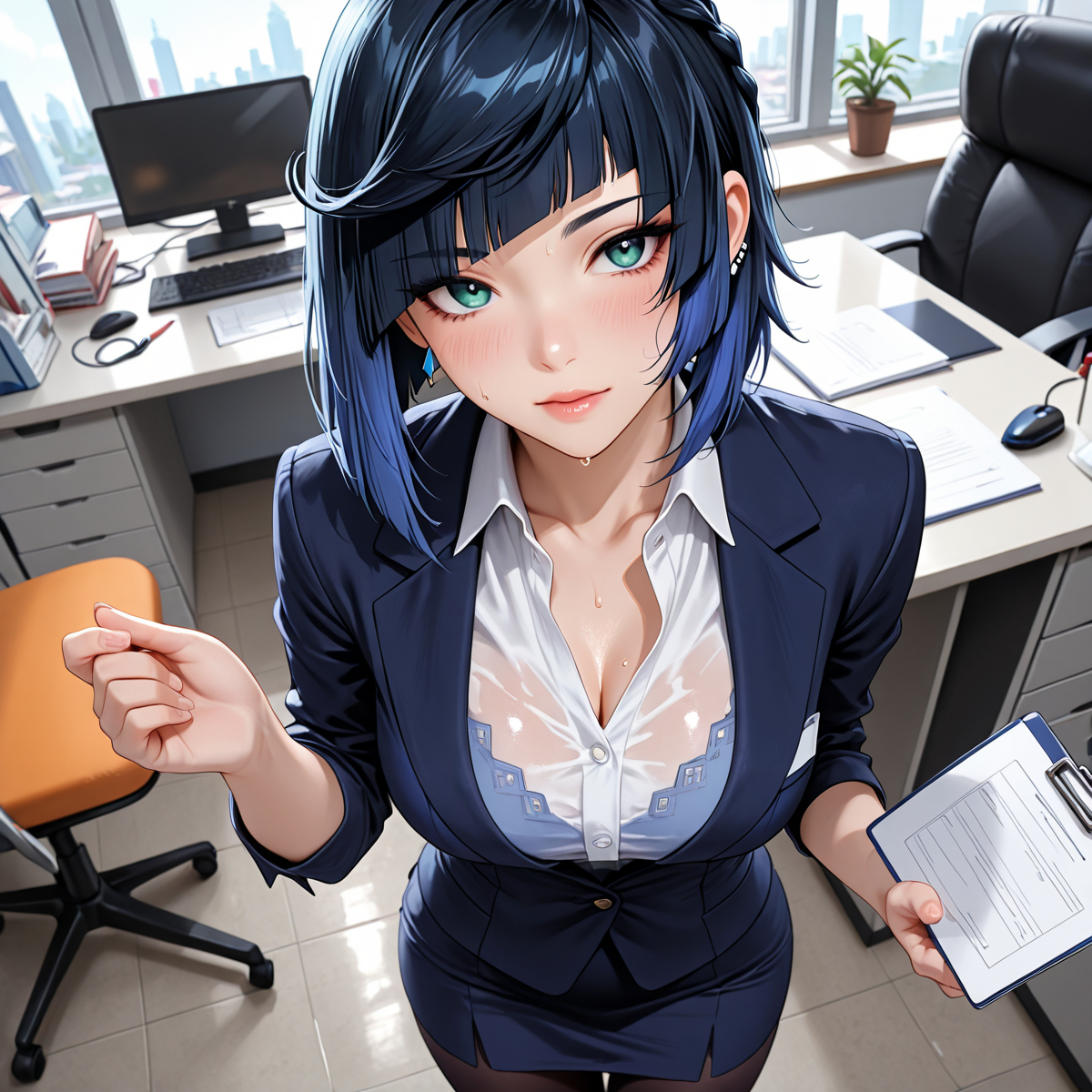 yelan - 夜蘭 (原神)-pixiv插画-作品交流服务