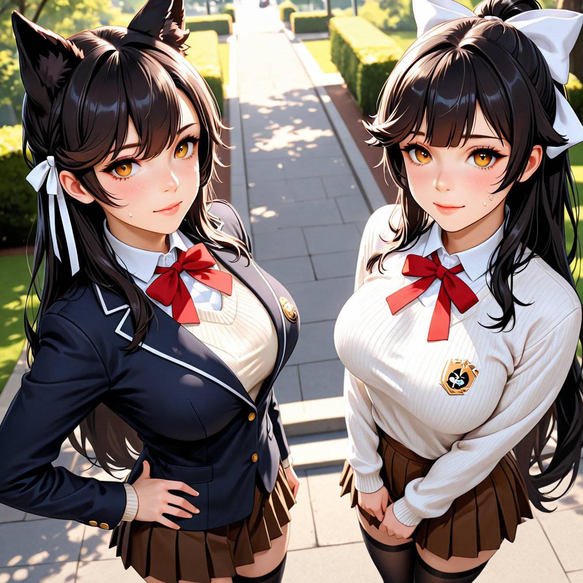 Takao and Atago - アズレン 高雄・愛宕!-pixiv插画-作品交流服务