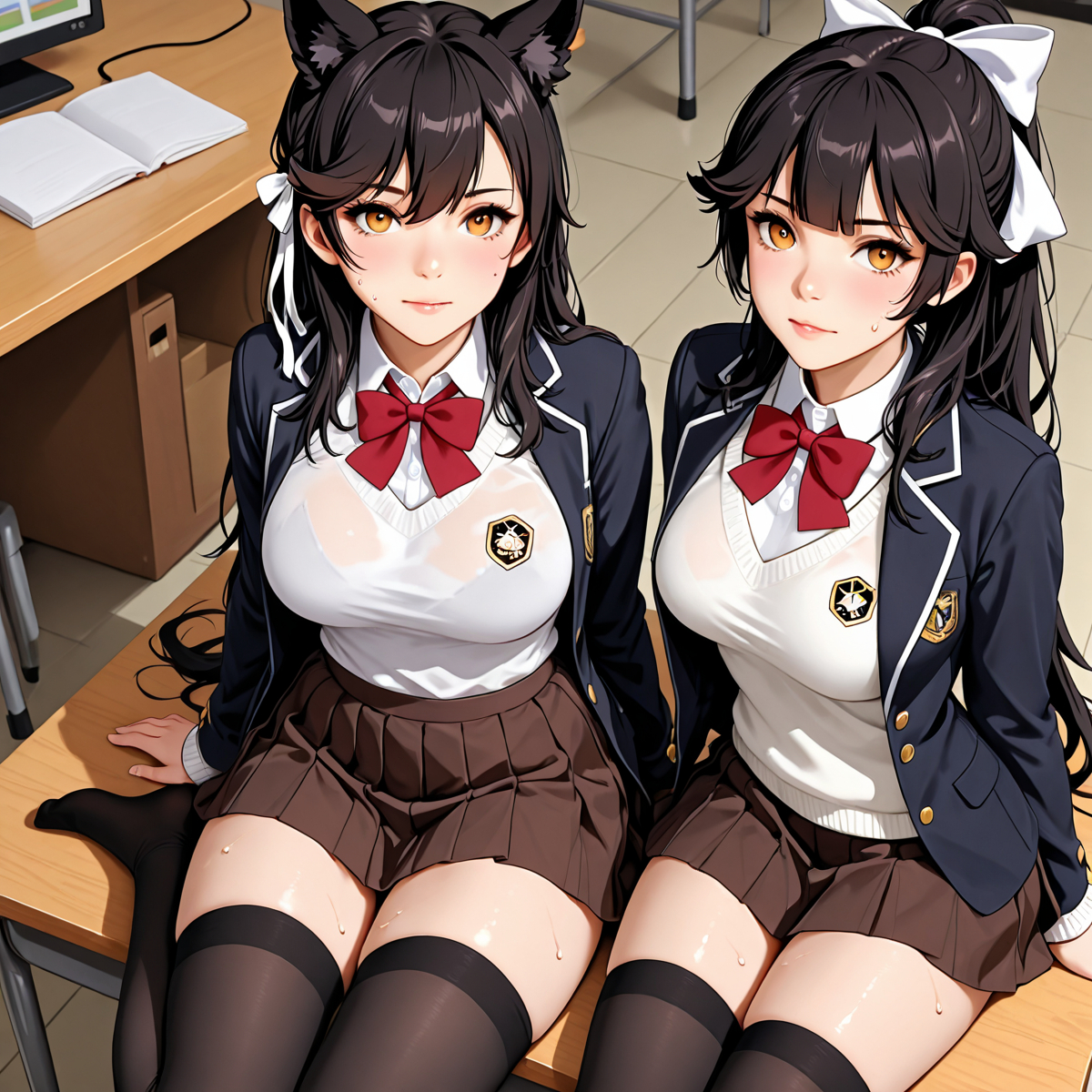Takao and Atago - アズレン 高雄・愛宕!-pixiv插画-作品交流服务