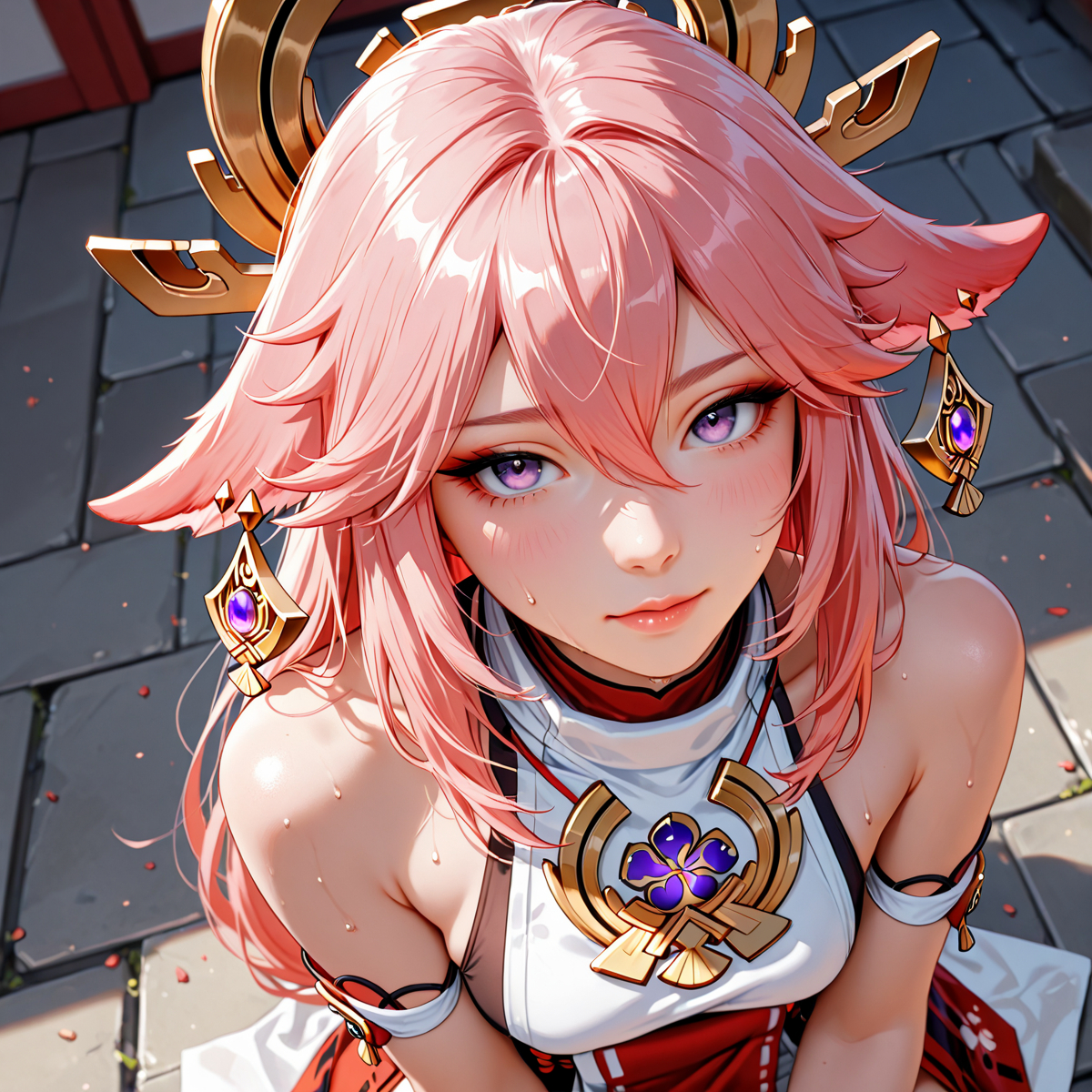 Yae Miko - 八重神子-pixiv插画-作品交流服务