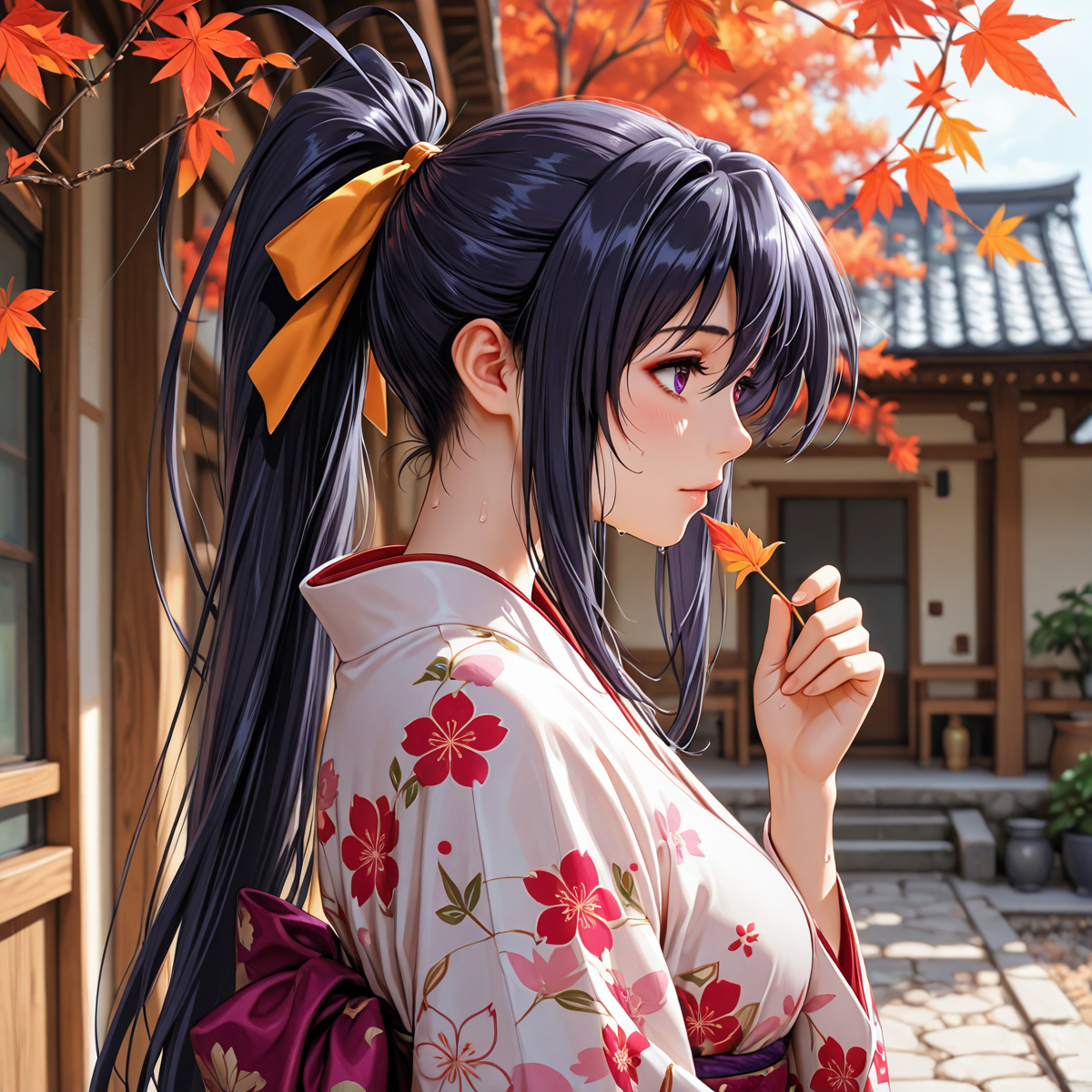 Himejima akeno - 姫島朱乃 (500 pic)-pixiv插画-作品交流服务