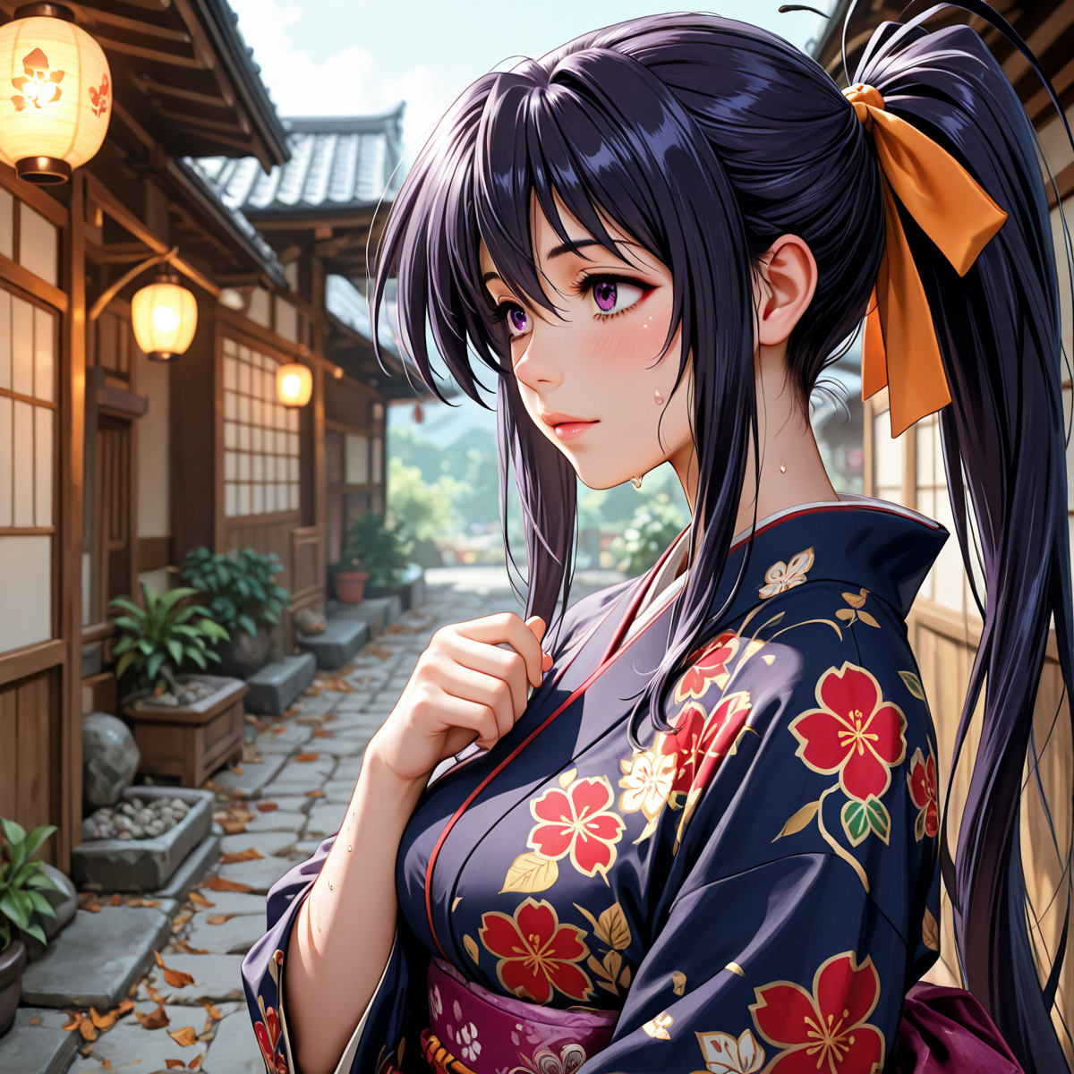 Himejima akeno - 姫島朱乃 (500 pic)-pixiv插画-作品交流服务