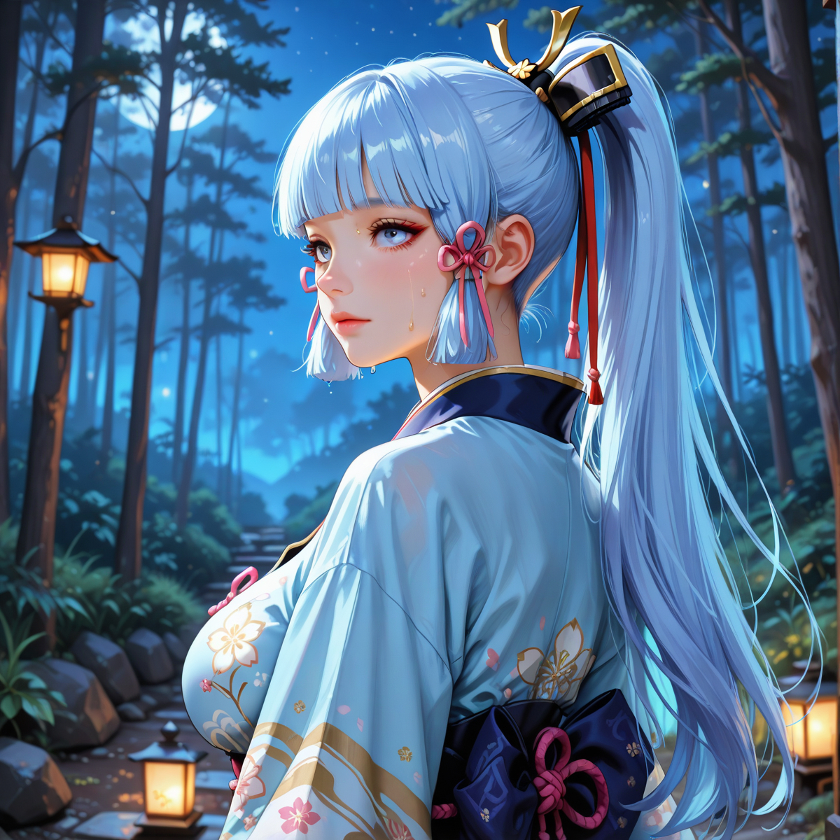 Kamisato ayaka - 神里綾華(原神)-pixiv插画-作品交流服务