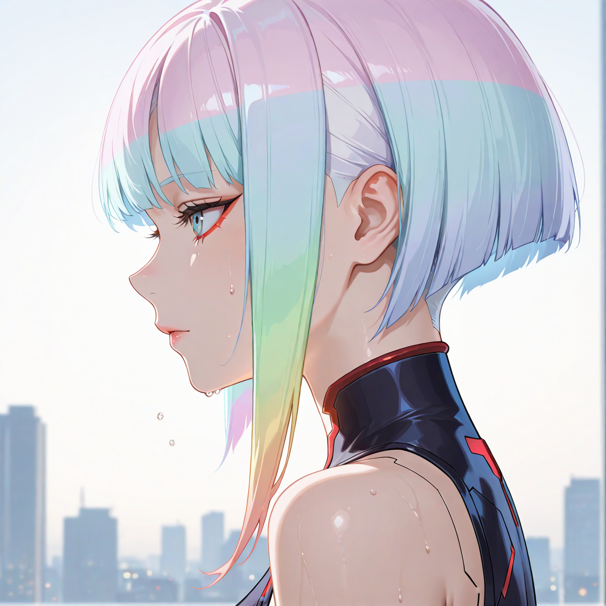 lucy (cyberpunk) - ルーシー(エッジランナーズ-pixiv插画-作品交流服务