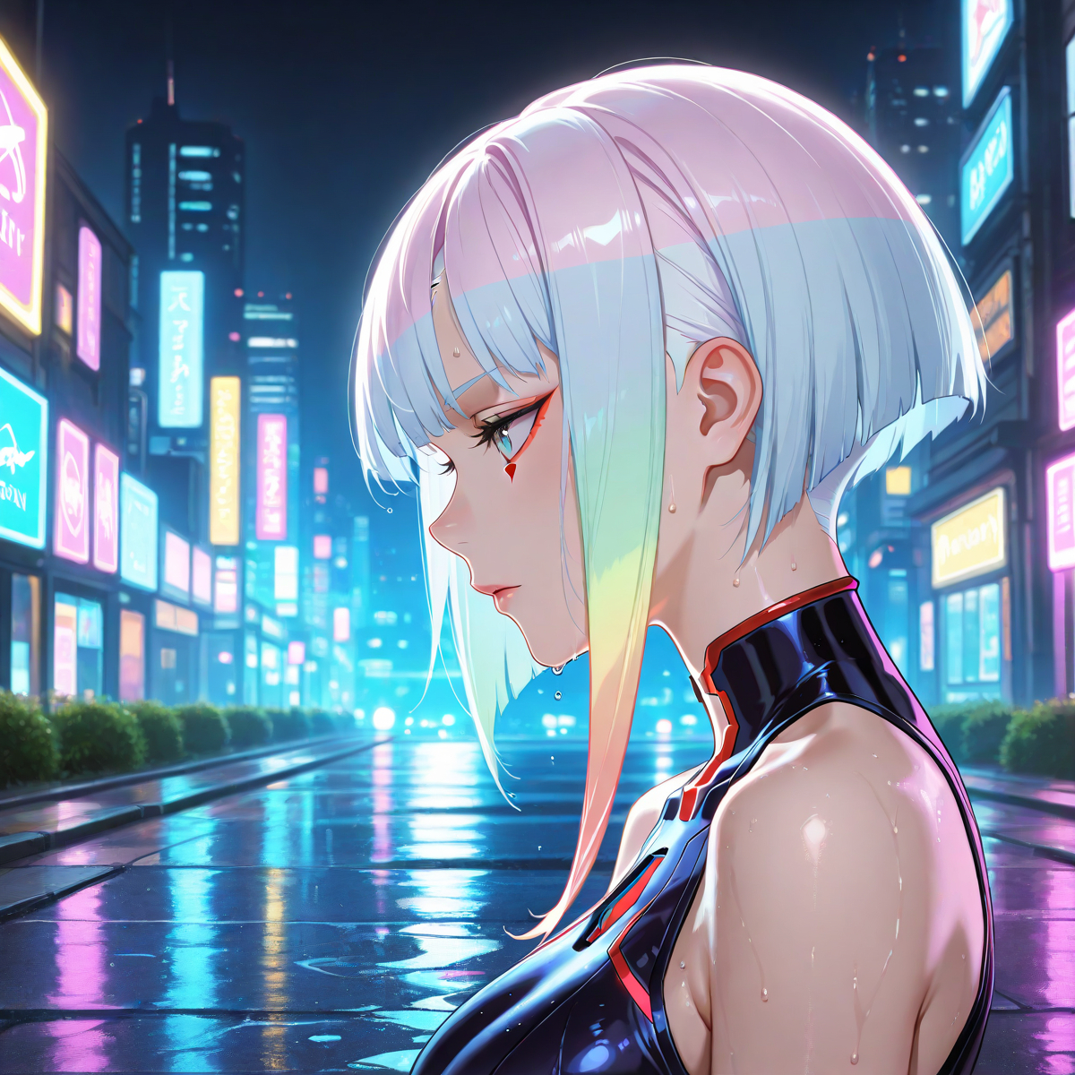 lucy (cyberpunk) - ルーシー(エッジランナーズ-pixiv插画-作品交流服务