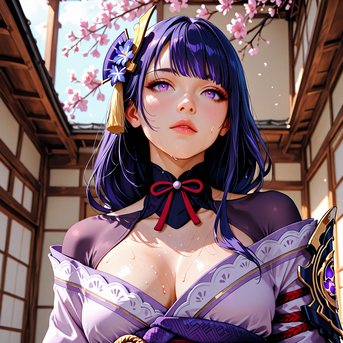 raiden shogun  - 雷电将军-pixiv插画-作品交流服务