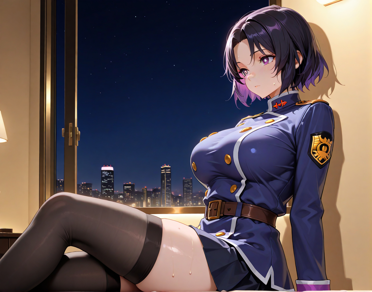 蝦夷夜雲女の子-pixiv插画-作品交流服务