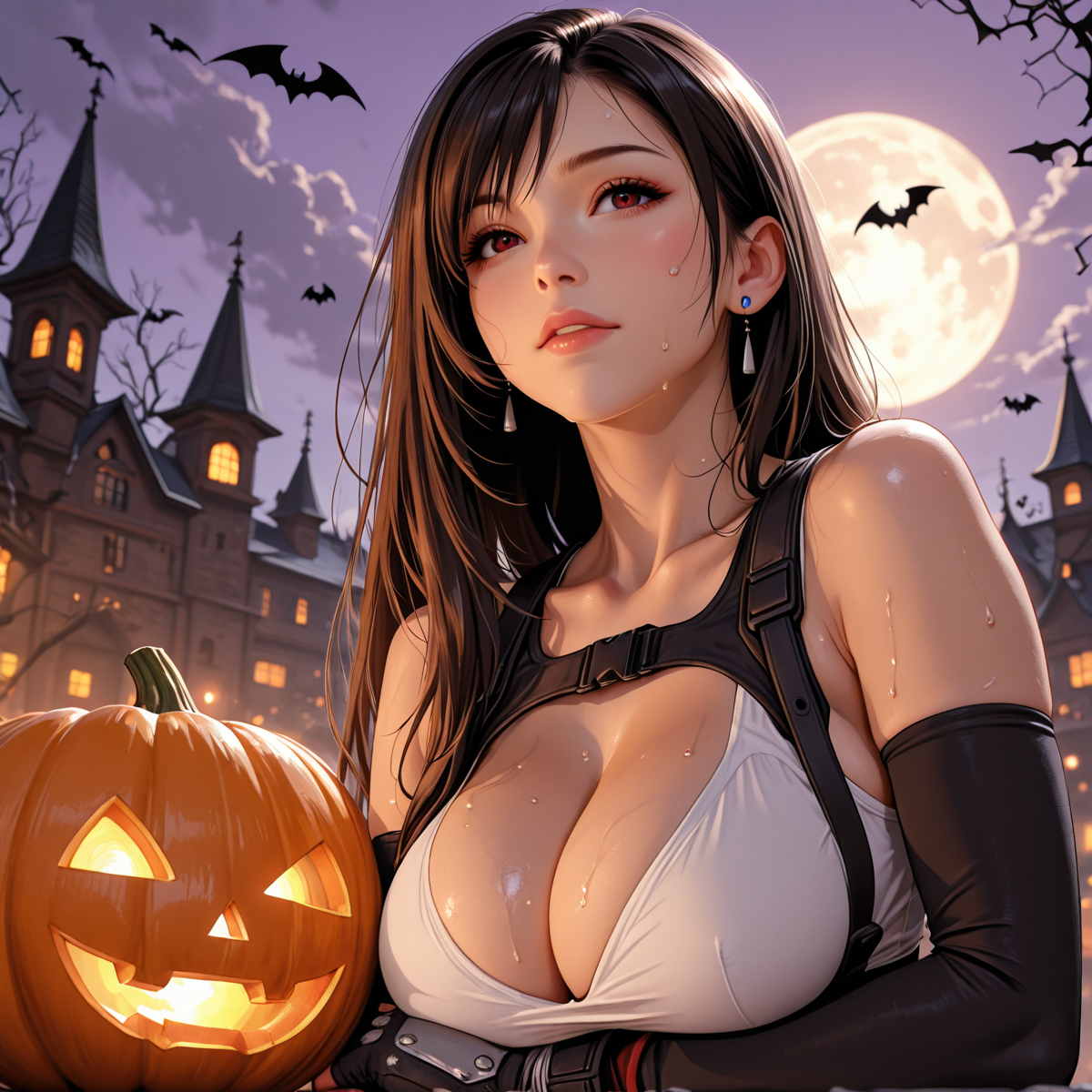 ティファ・ロックハート halloween-pixiv插画-作品交流服务