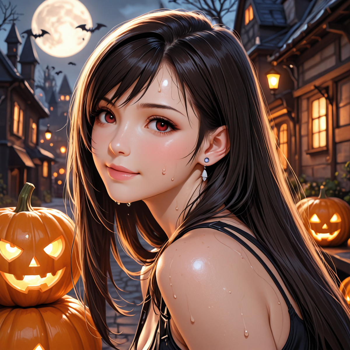 ティファ・ロックハート halloween-pixiv插画-作品交流服务