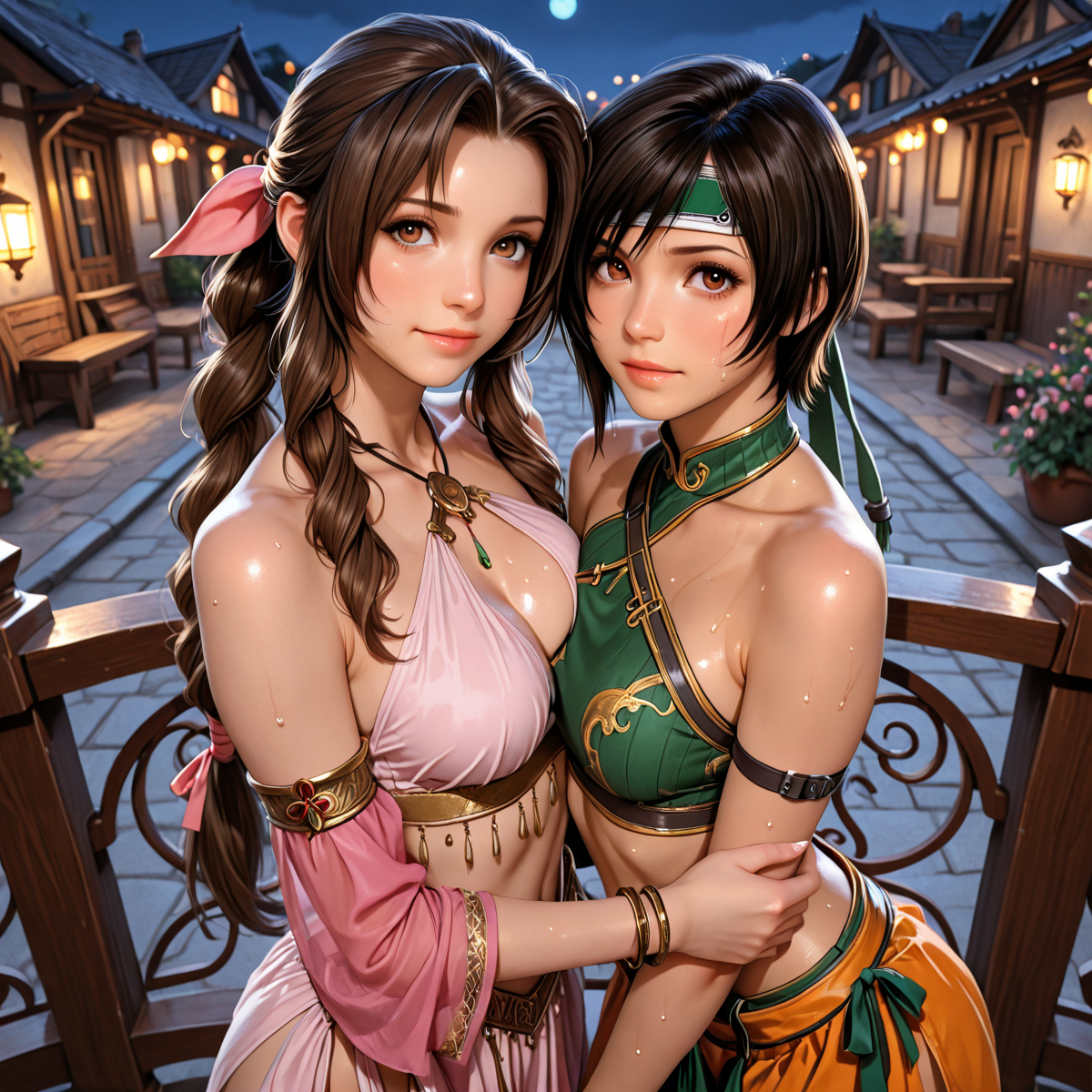 Yuffie and Tifa and Aerith-pixiv插画-作品交流服务