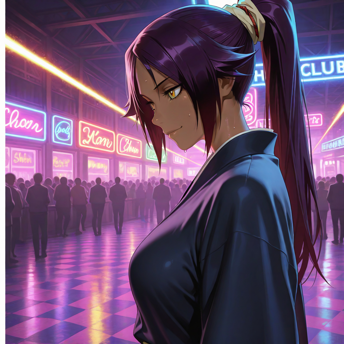 shihouin yoruichi-pixiv插画-作品交流服务