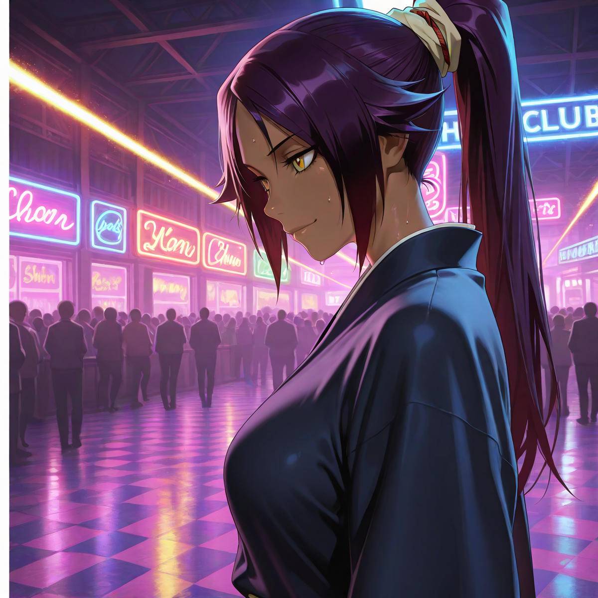 shihouin yoruichi-pixiv插画-作品交流服务