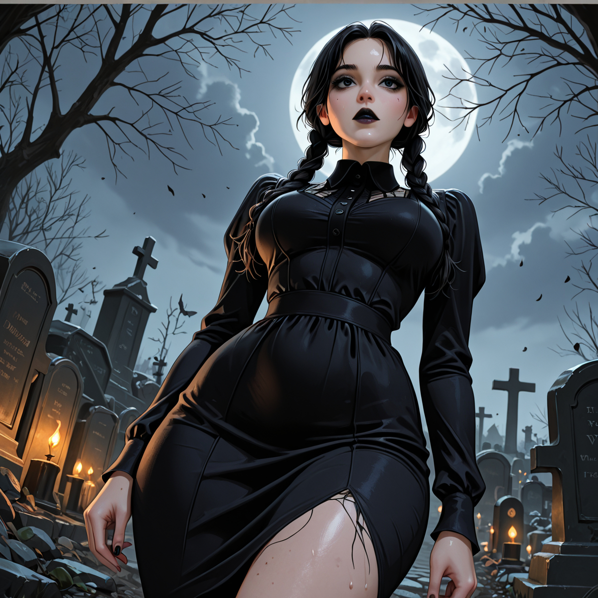 图片[2]-Wednesday Addams-pixiv插画-作品交流服务