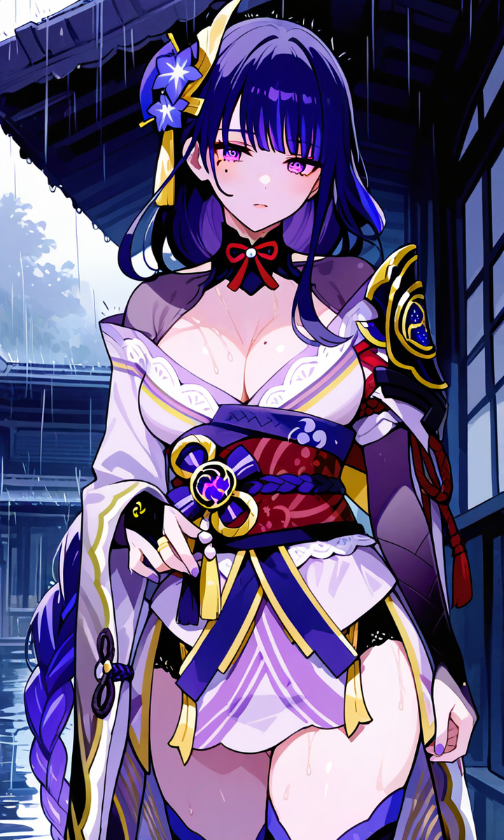 (雷電将軍) Raiden Shogun-pixiv插画-作品交流服务