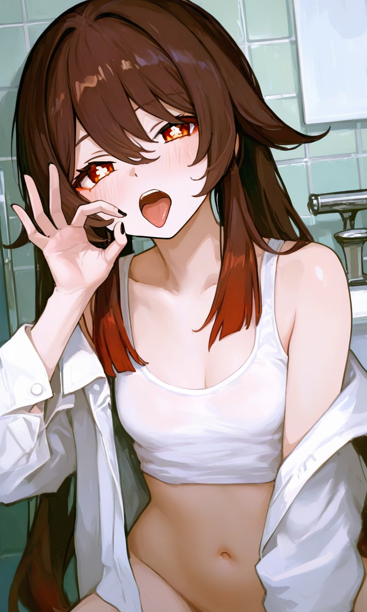 (胡桃) Hu Tao-pixiv插画-作品交流服务