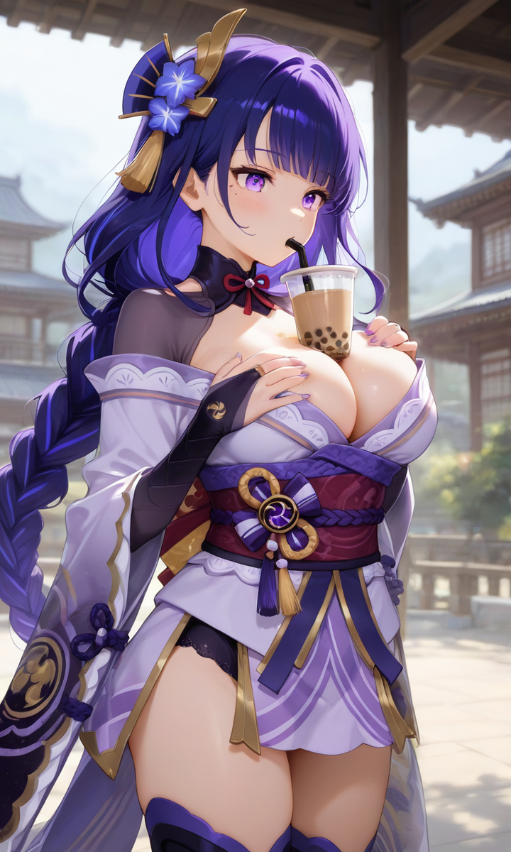 雷電将軍 Raiden Shogun 5-pixiv插画-作品交流服务