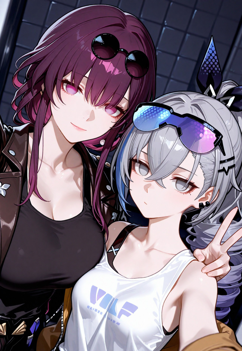 カフカと銀狼 Kafka and Silver Wolf-pixiv插画-作品交流服务