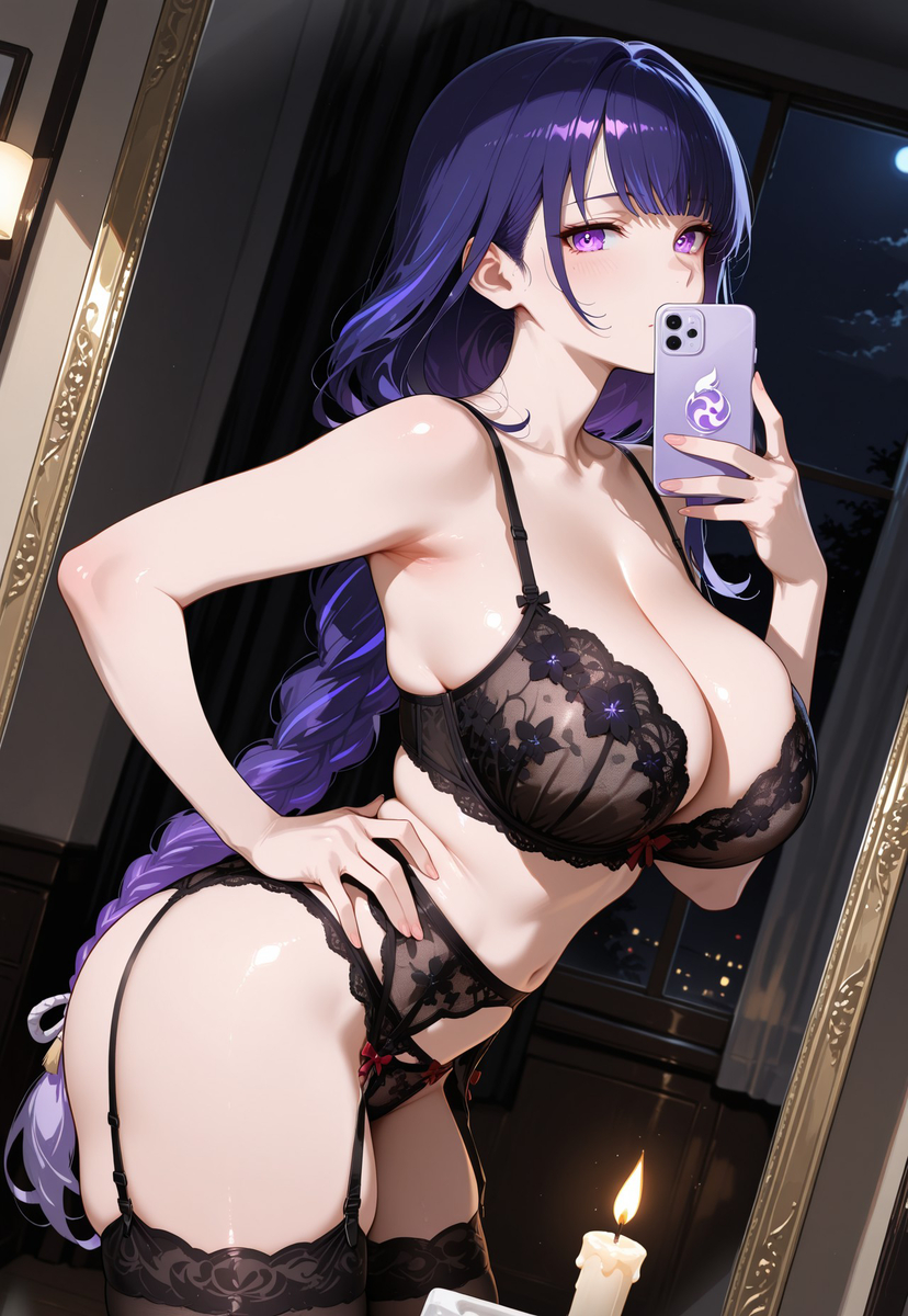 雷電将軍 Raiden Shogun 16-pixiv插画-作品交流服务