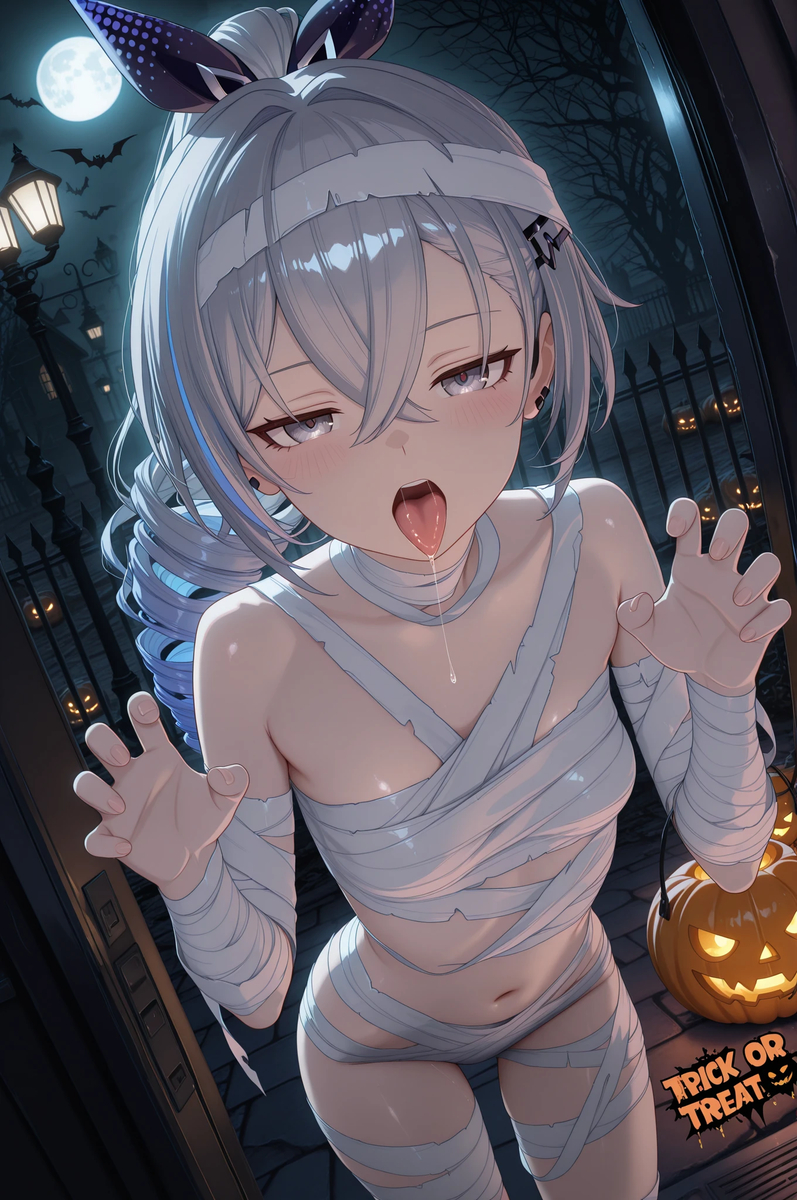 「Halloween」銀狼 Silver Wolf 11-pixiv插画-作品交流服务