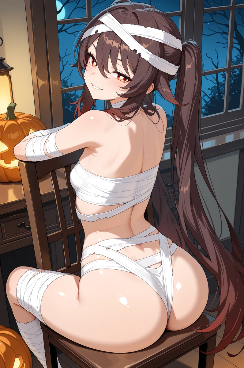 「Halloween」胡桃 Hu Tao 11-pixiv插画-作品交流服务