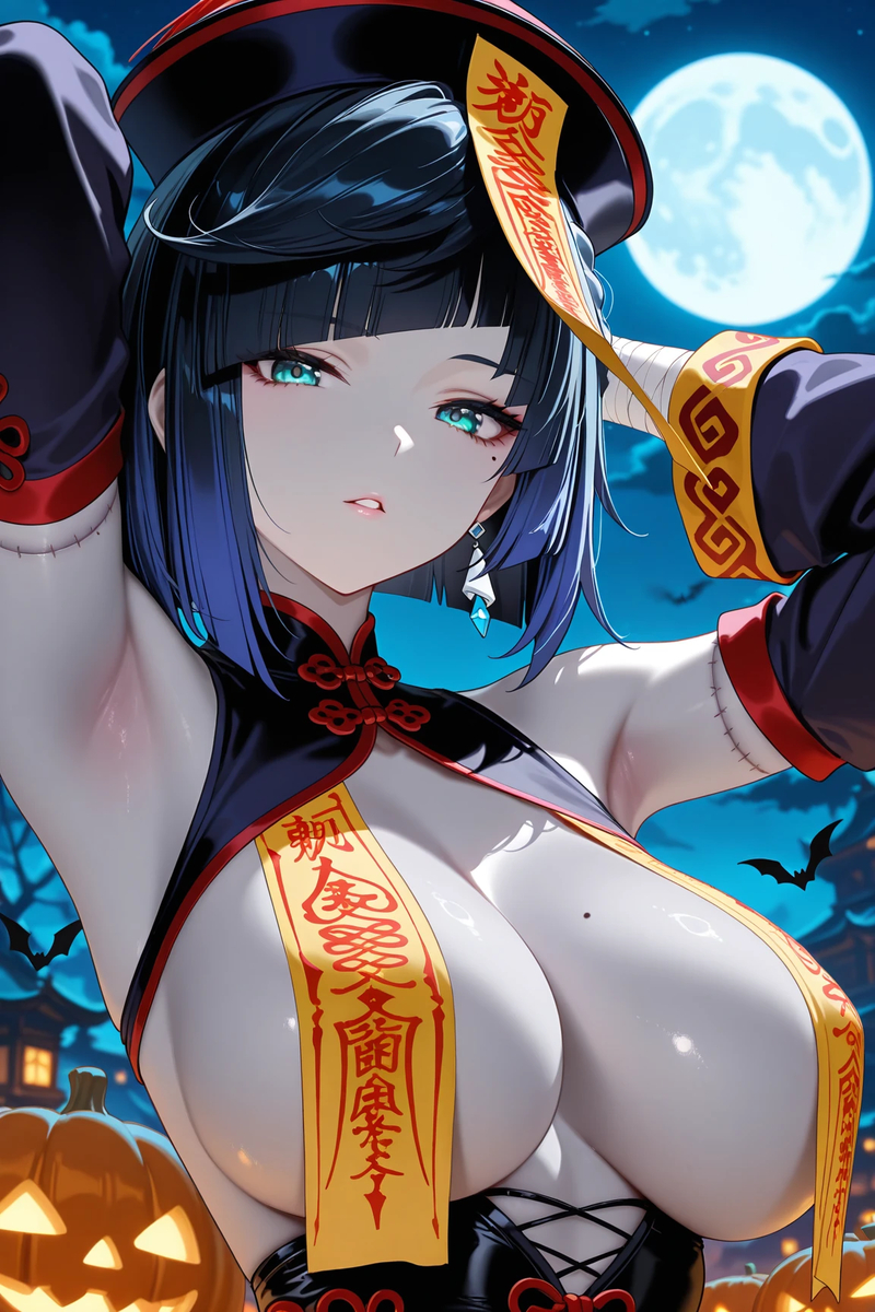 「Halloween」夜蘭 Yelan 9-pixiv插画-作品交流服务