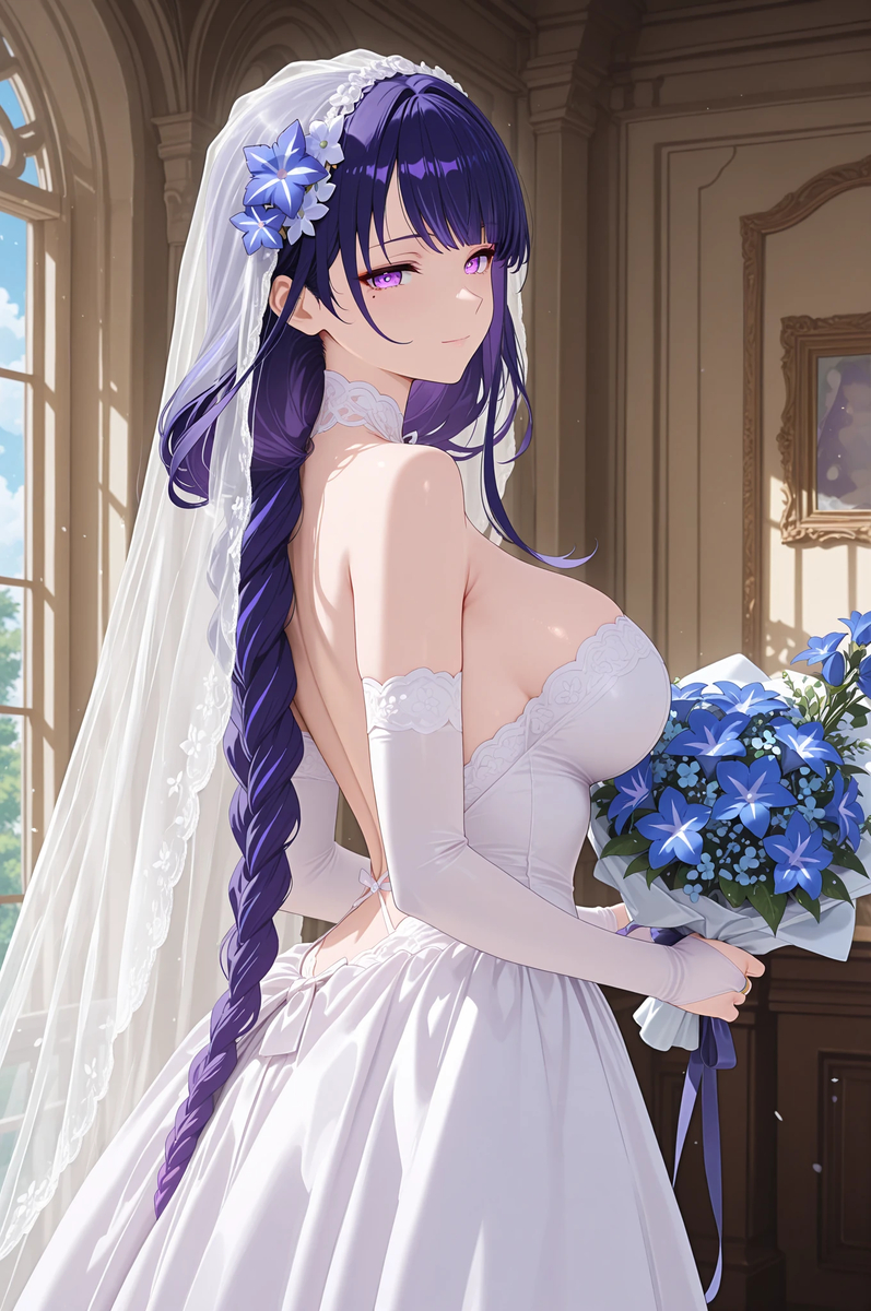 雷電将軍 Raiden Shogun 21-pixiv插画-作品交流服务