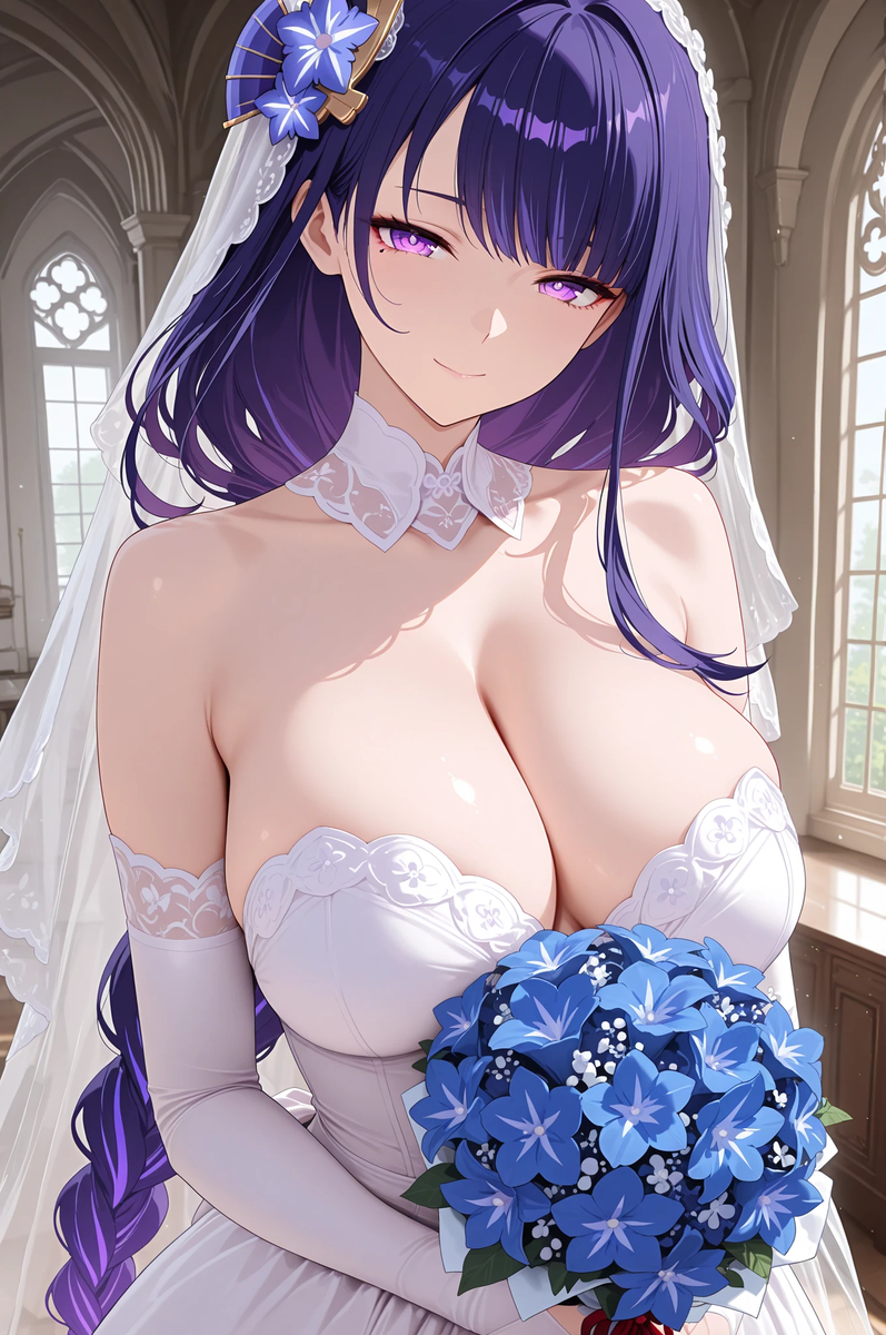 雷電将軍 Raiden Shogun 21-pixiv插画-作品交流服务