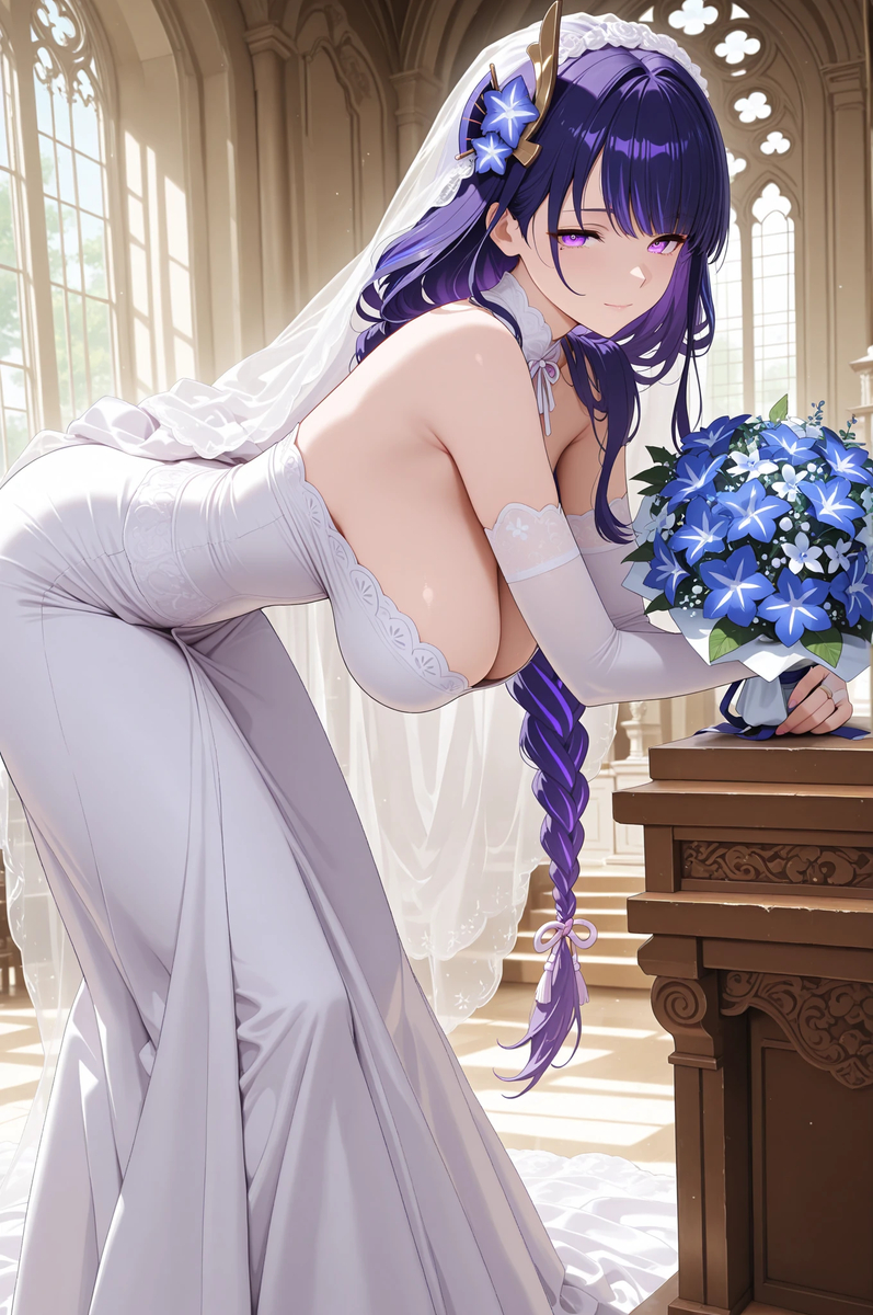 雷電将軍 Raiden Shogun 21-pixiv插画-作品交流服务