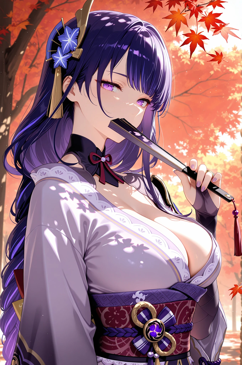 雷電将軍 Raiden Shogun 22-pixiv插画-作品交流服务