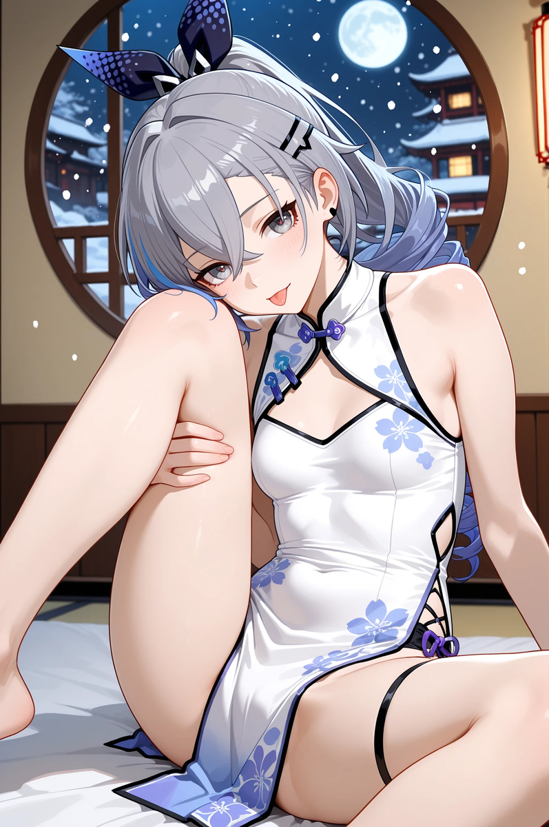 銀狼 Silver Wolf 18-pixiv插画-作品交流服务