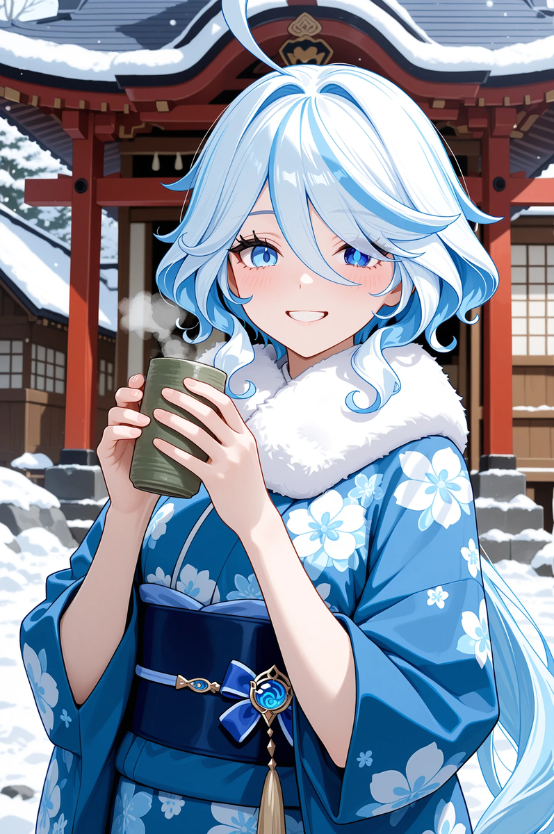 「Happy New Year!」フリーナ Furina 18-pixiv插画-作品交流服务