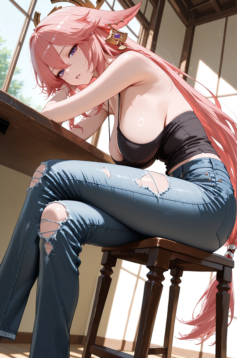 八重神子 Yae Miko 19-pixiv插画-作品交流服务