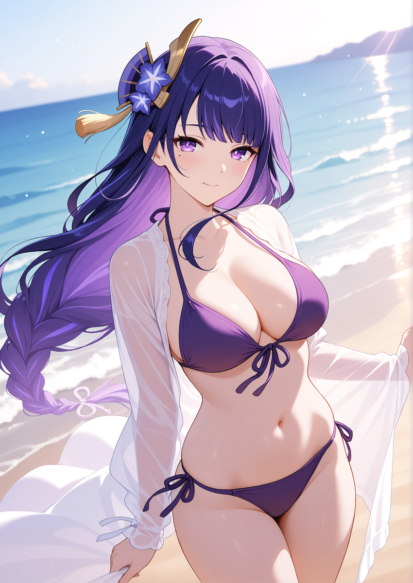 Raiden Shogun雷電将軍-pixiv插画-作品交流服务