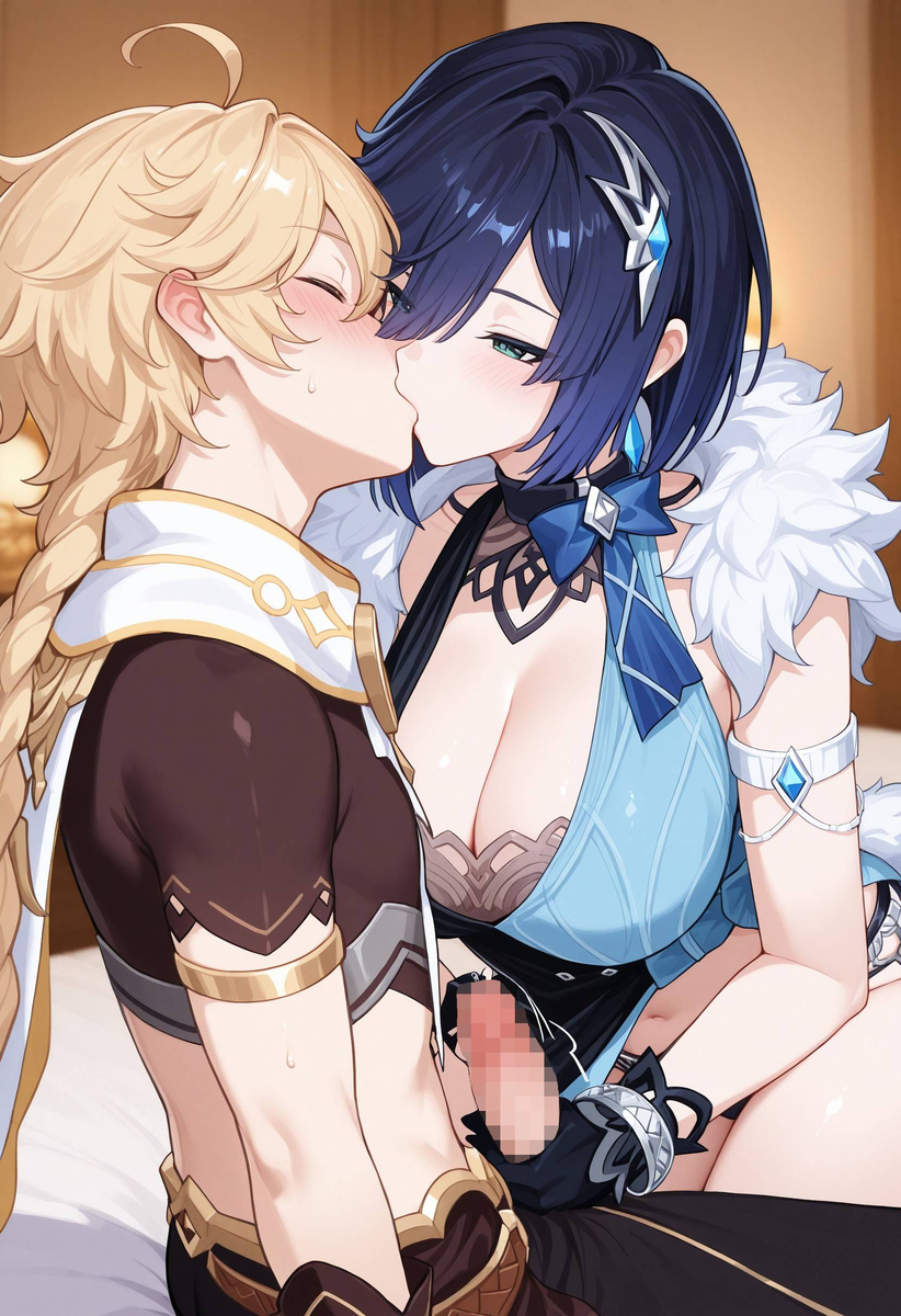 Yelan Aether night dates❤️-pixiv插画-作品交流服务