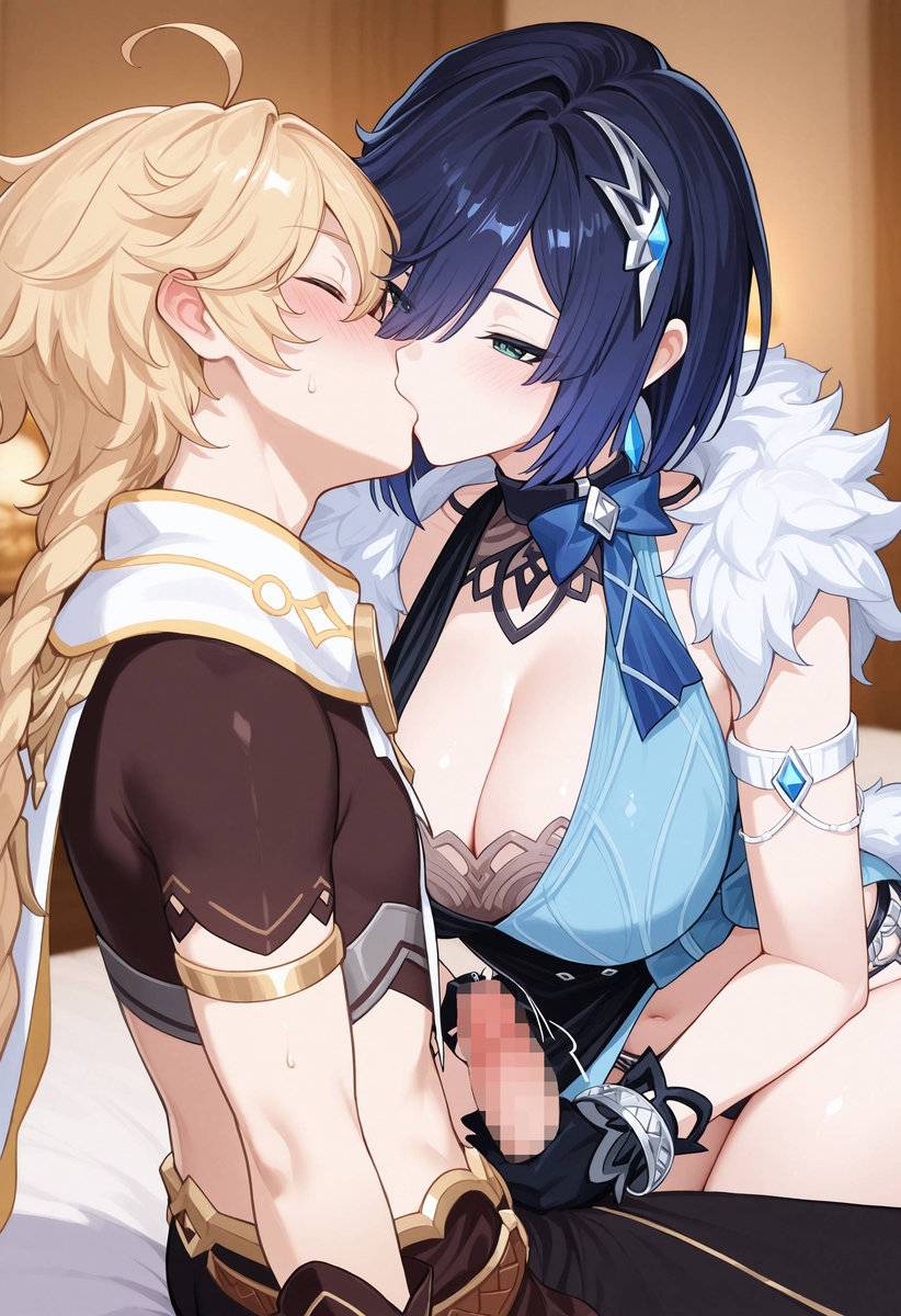 Yelan Aether night dates❤️-pixiv插画-作品交流服务