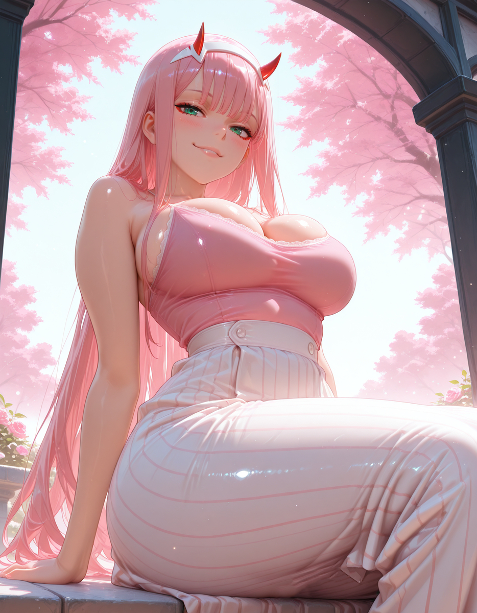 Zero Two 😍-pixiv插画-作品交流服务