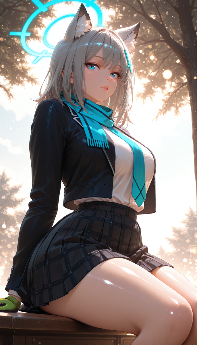 Shiroko Sunaookami😍-pixiv插画-作品交流服务