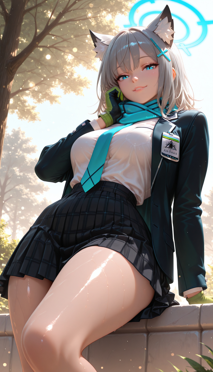 Shiroko Sunaookami😍-pixiv插画-作品交流服务