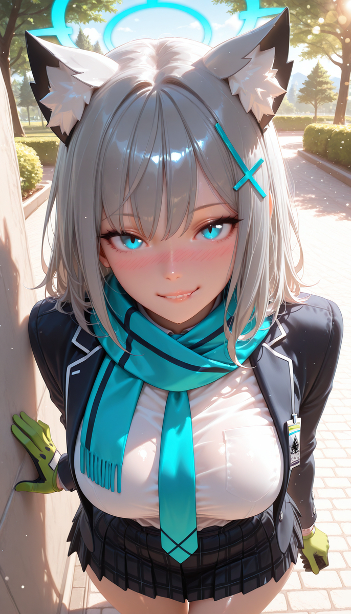 Shiroko Sunaookami😍-pixiv插画-作品交流服务