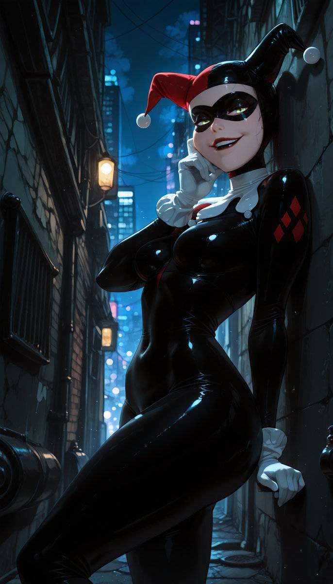 Harley Quinn😍-pixiv插画-作品交流服务