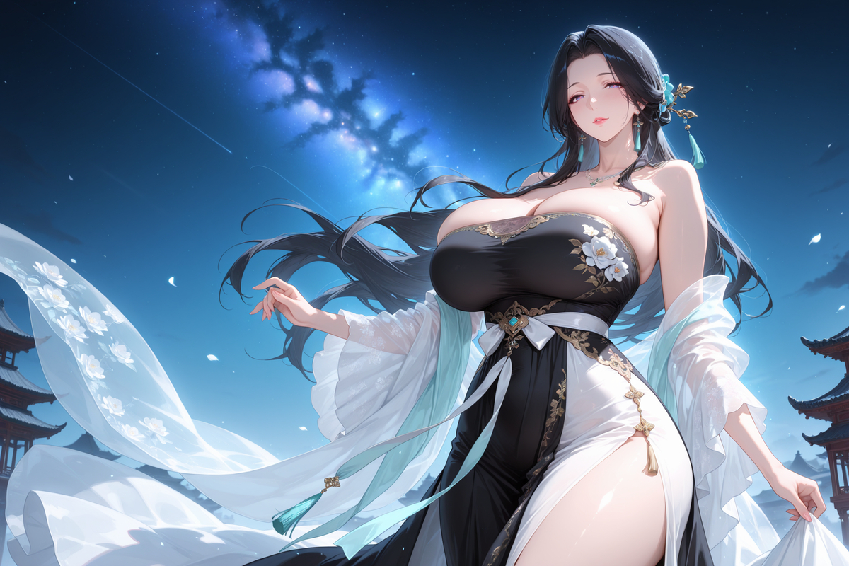 星空下的仙子-pixiv插画-作品交流服务