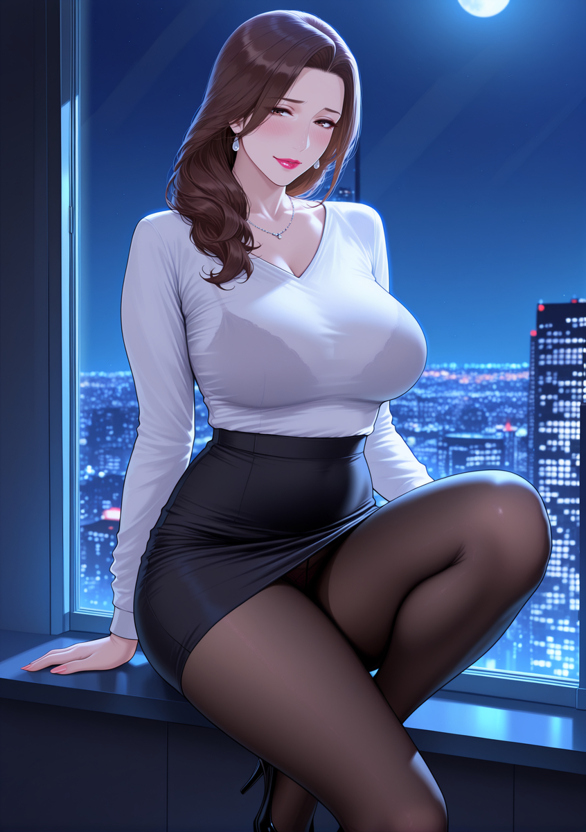 图片[16]-人妻若隐若现的性感内衣-pixiv插画-作品交流服务