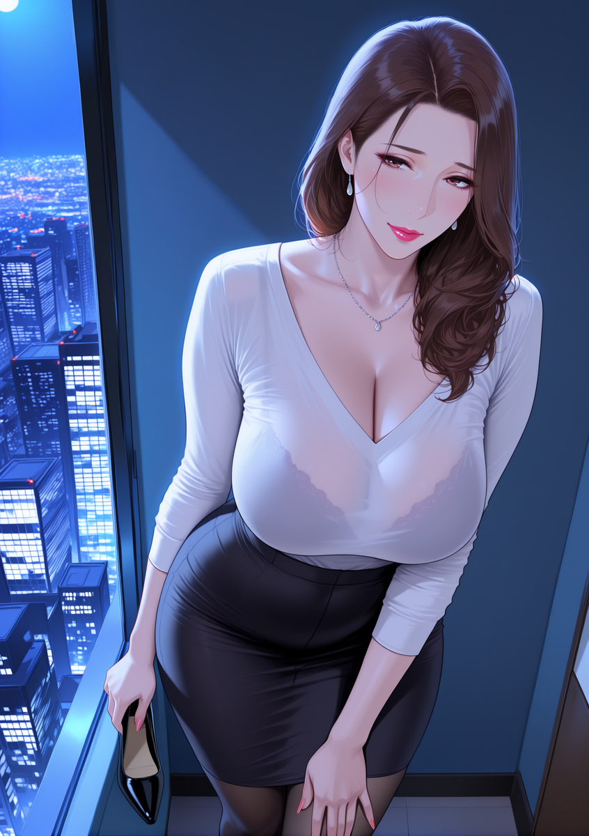 图片[17]-人妻若隐若现的性感内衣-pixiv插画-作品交流服务