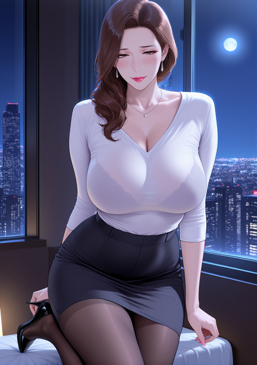 图片[20]-人妻若隐若现的性感内衣-pixiv插画-作品交流服务