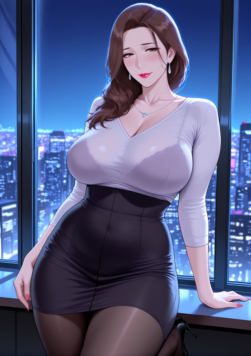 图片[21]-人妻若隐若现的性感内衣-pixiv插画-作品交流服务