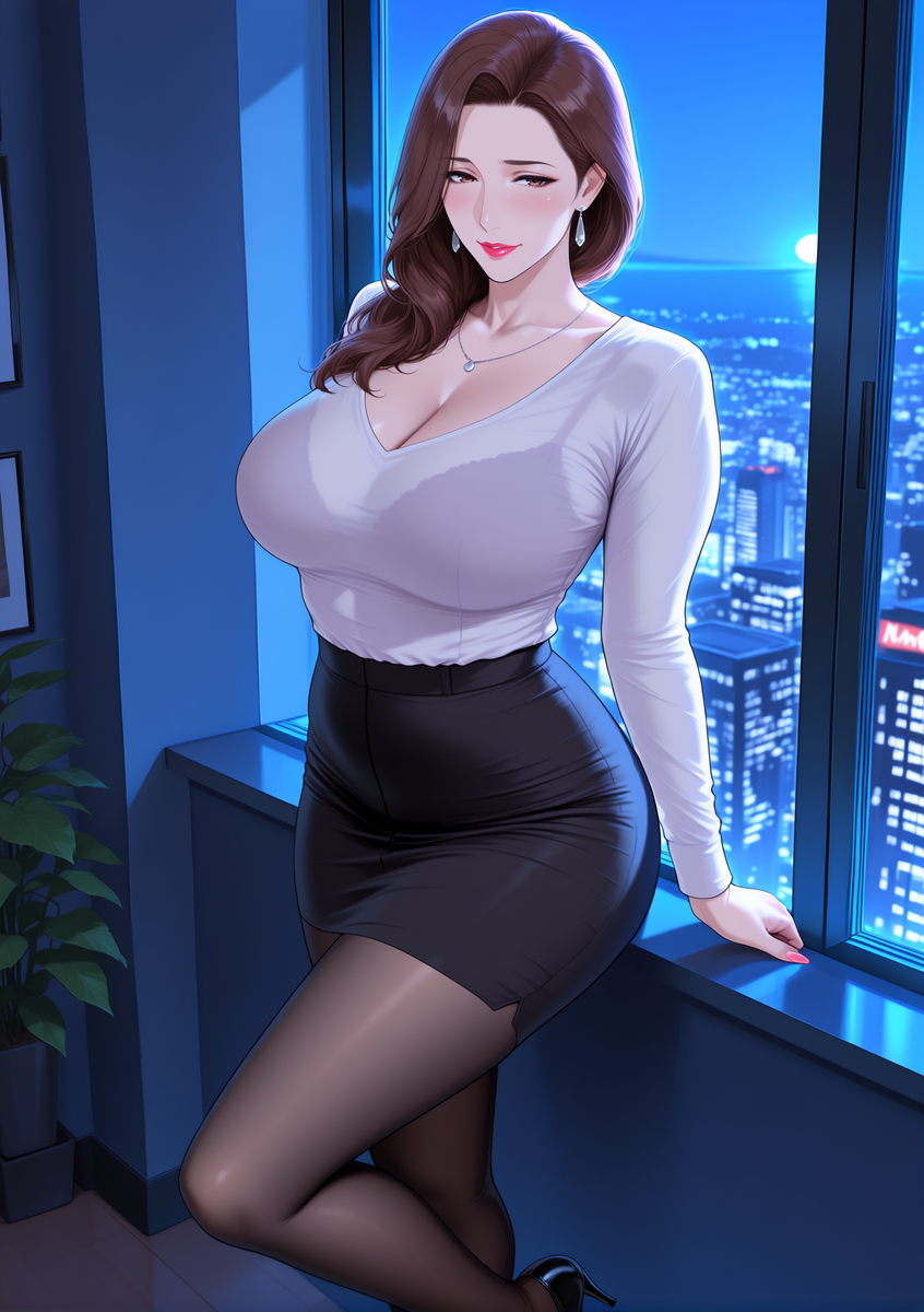 图片[28]-人妻若隐若现的性感内衣-pixiv插画-作品交流服务