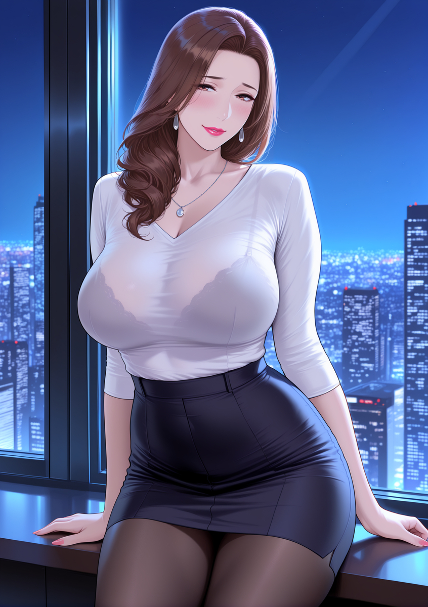 图片[30]-人妻若隐若现的性感内衣-pixiv插画-作品交流服务