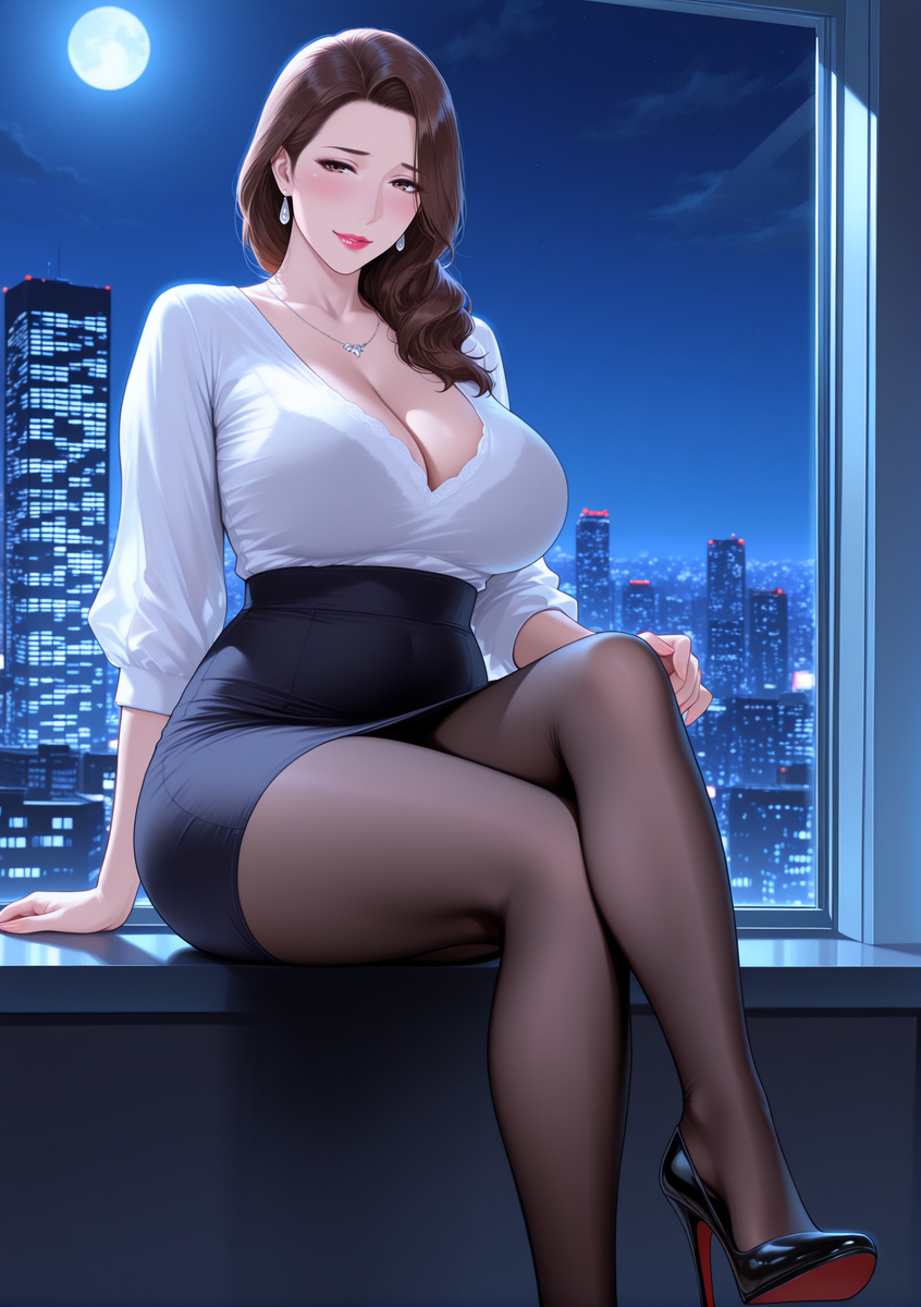 图片[31]-人妻若隐若现的性感内衣-pixiv插画-作品交流服务