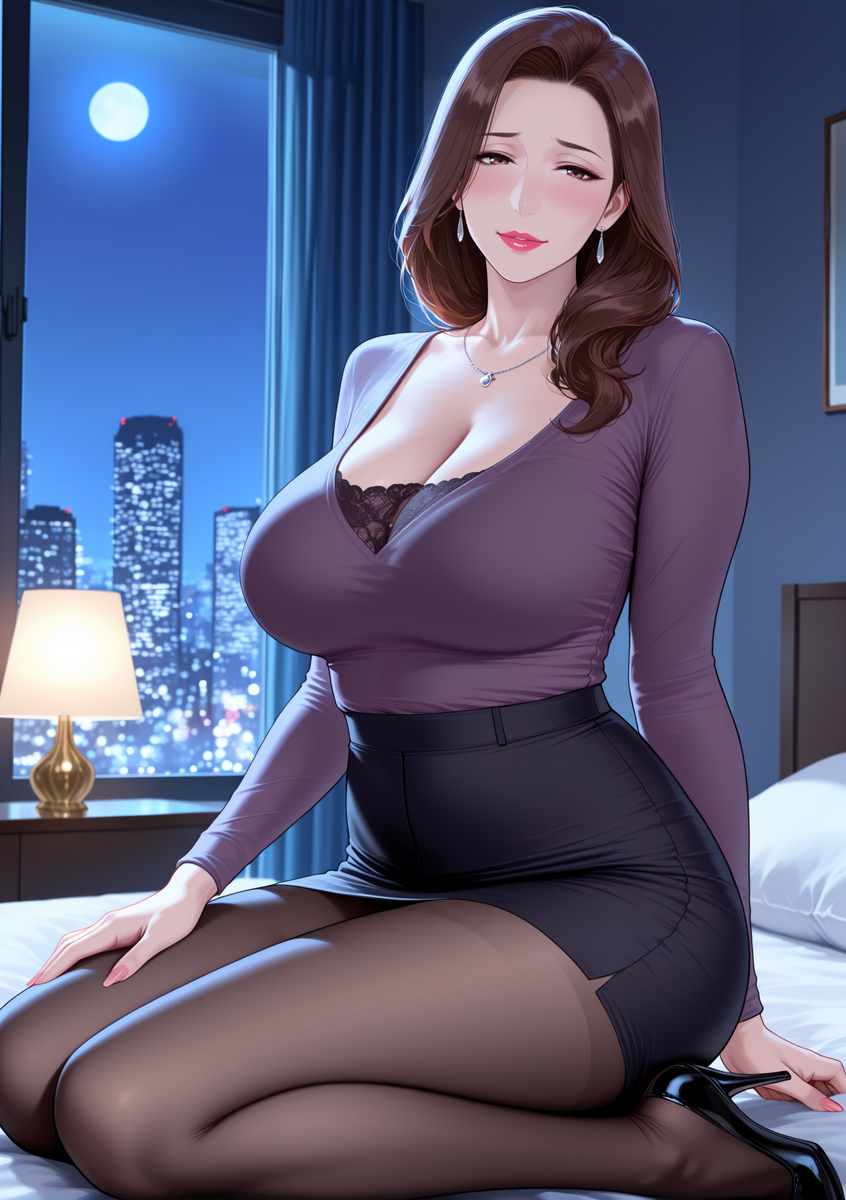 图片[50]-人妻若隐若现的性感内衣-pixiv插画-作品交流服务