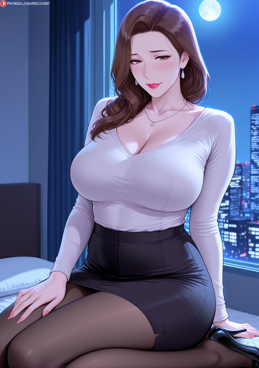 图片[55]-人妻若隐若现的性感内衣-pixiv插画-作品交流服务